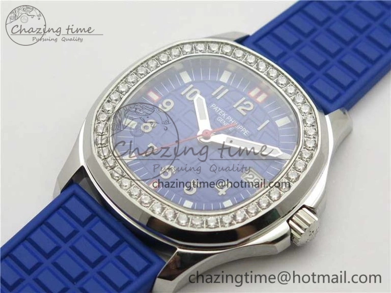WellDesigned Aquanaut 5067A SS PPF 1:1 Best Edition Blue Textured Dial on Blue Rubber Strap AE23 (Free Box) 8908