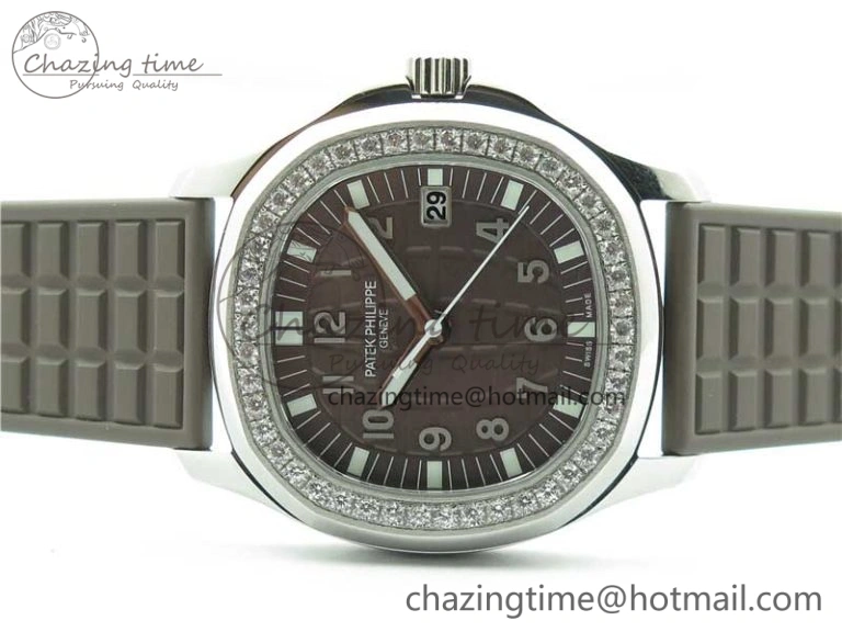 Efficient Aquanaut 5067A SS PPF 1:1 Best Edition Brown Textured Dial on Brown Rubber Strap AE23 (Free Box) 10459