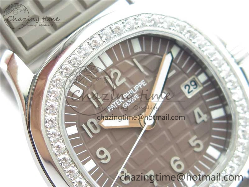 Efficient Aquanaut 5067A SS PPF 1:1 Best Edition Brown Textured Dial on Brown Rubber Strap AE23 (Free Box) 10459