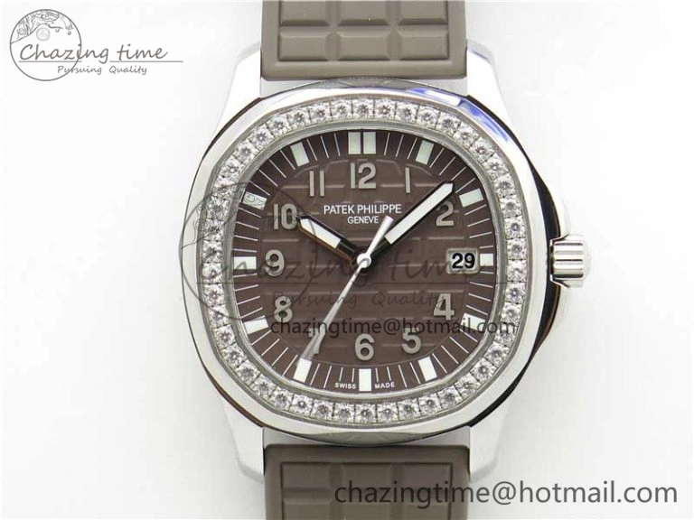 FreshLook Aquanaut 5067A SS PPF 1:1 Best Edition Brown Textured Dial on Brown Rubber Strap AE23 (Free Box) 8905
