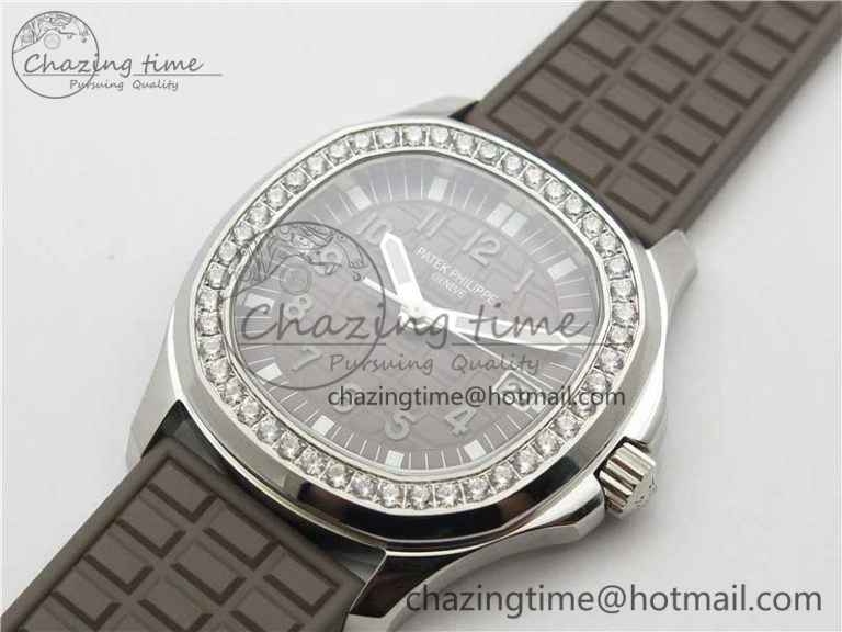 Efficient Aquanaut 5067A SS PPF 1:1 Best Edition Brown Textured Dial on Brown Rubber Strap AE23 (Free Box) 10459
