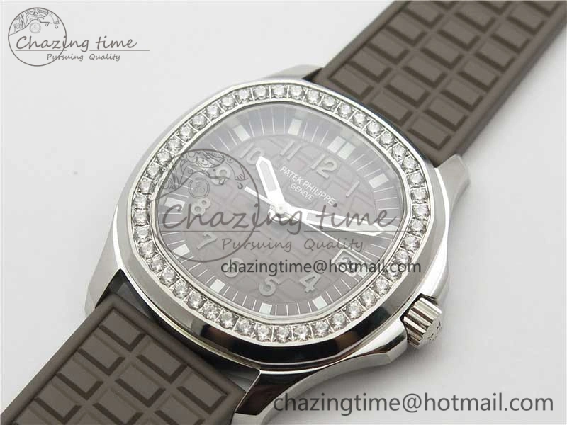 Efficient Aquanaut 5067A SS PPF 1:1 Best Edition Brown Textured Dial on Brown Rubber Strap AE23 (Free Box) 10459