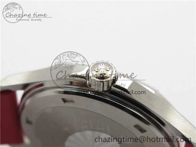 Aquanaut 5067A SS PPF 1:1 Best Edition Red Textured Dial on Red Rubber Strap AE23 (Free Box) Efficient 8907