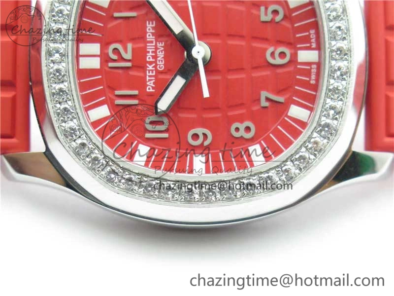 Aquanaut 5067A SS PPF 1:1 Best Edition Red Textured Dial on Red Rubber Strap AE23 (Free Box) Efficient 8907