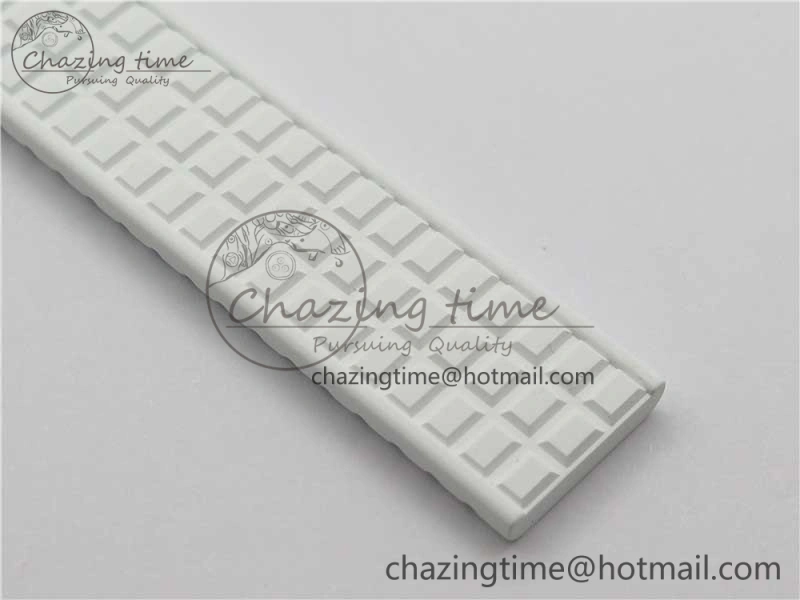 Aquanaut 5067A SS PPF 1:1 Best Edition White Textured Dial on White Rubber Strap AE23 (Free Box) QuickDry 8910
