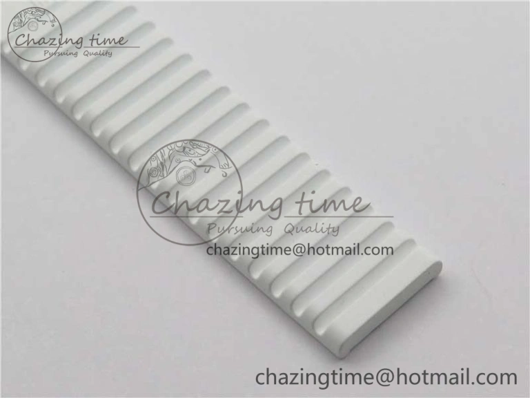 Aquanaut 5067A SS PPF 1:1 Best Edition White Textured Dial on White Rubber Strap AE23 (Free Box) QuickDry 8910