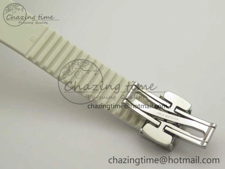 Aquanaut 5067A White JJF 1:1 Best Edition White Textured Dial on White Rubber Strap AE Upgraded 8993