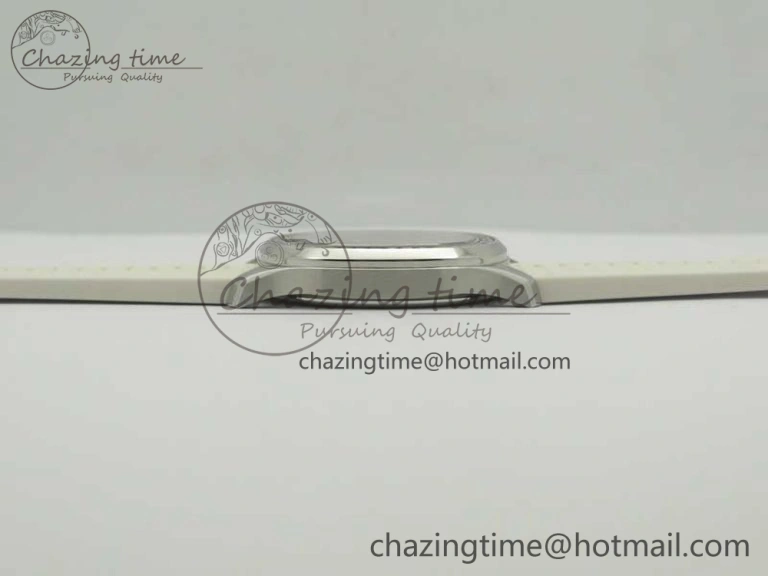 Aquanaut 5067A White JJF 1:1 Best Edition White Textured Dial on White Rubber Strap AE Upgraded 8993