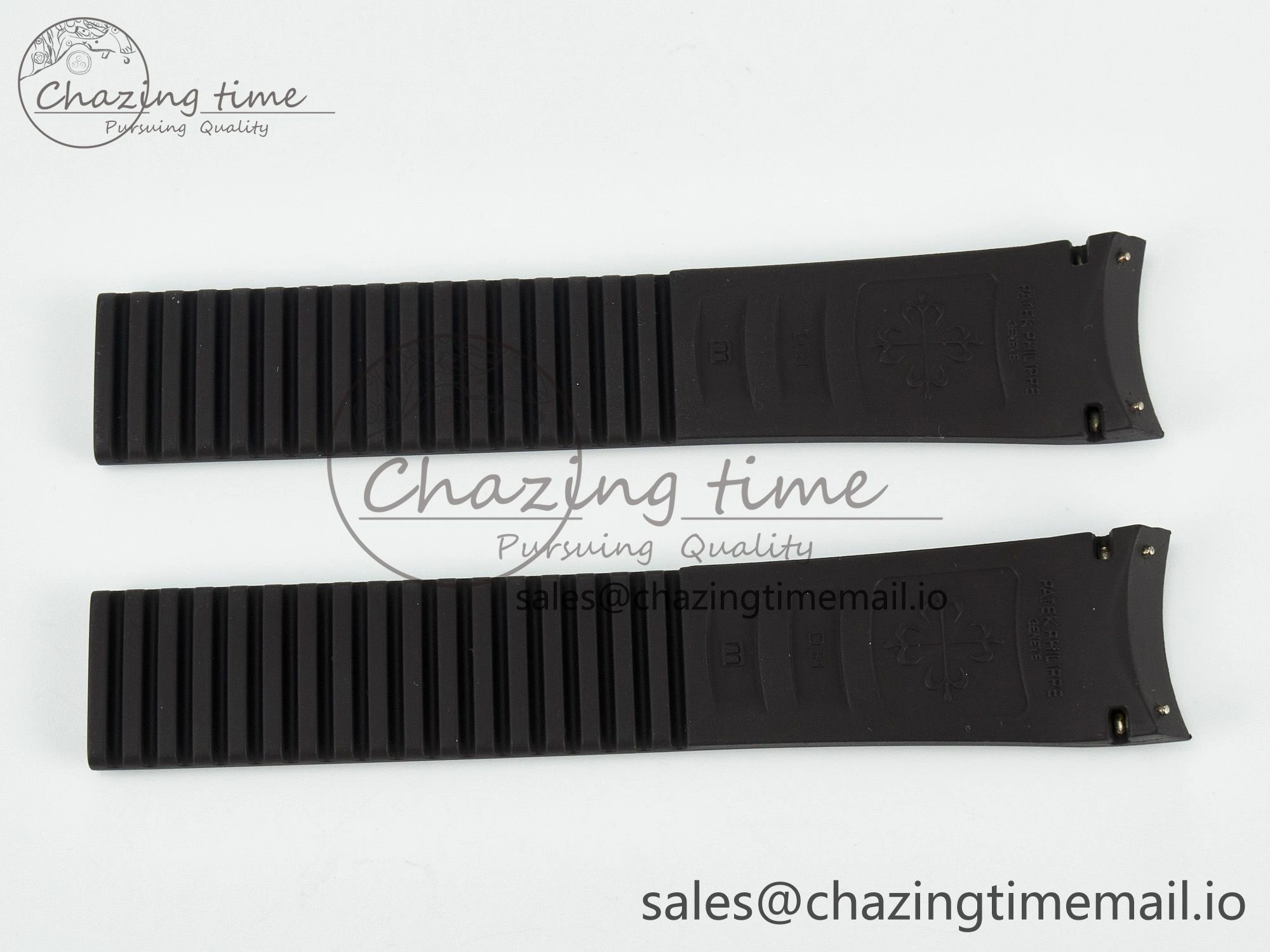 Aquanaut 5164 Best Edition Black Rubber Strap (Fits the Gen size) Durable 8665