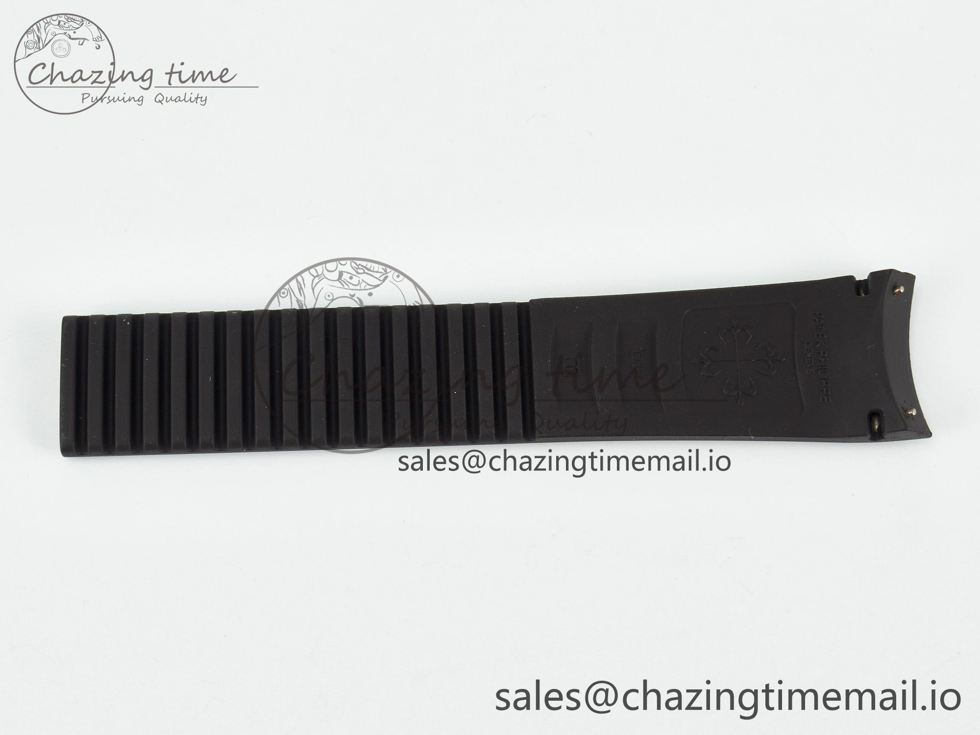 Aquanaut 5164 Best Edition Black Rubber Strap (Fits the Gen size) Durable 8665