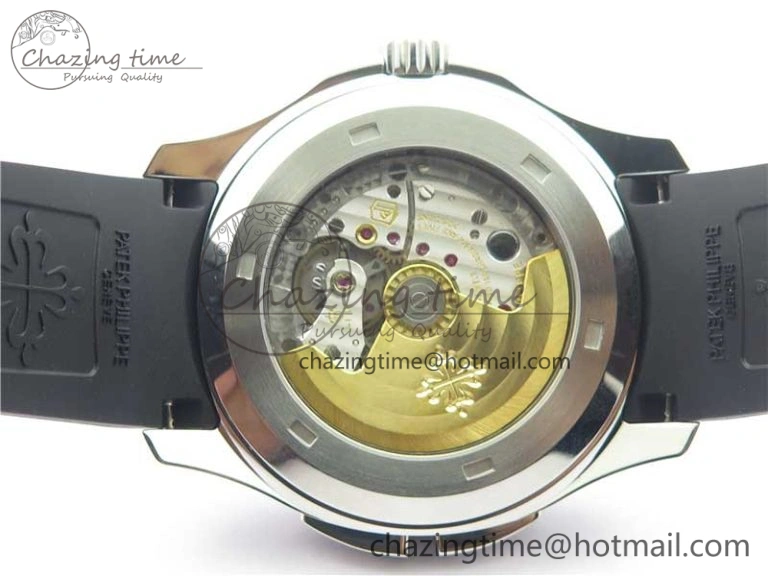 Durable Aquanaut 5164A SS GRF Best Edition Black Dial on Black Rubber Strap A324 V 8941