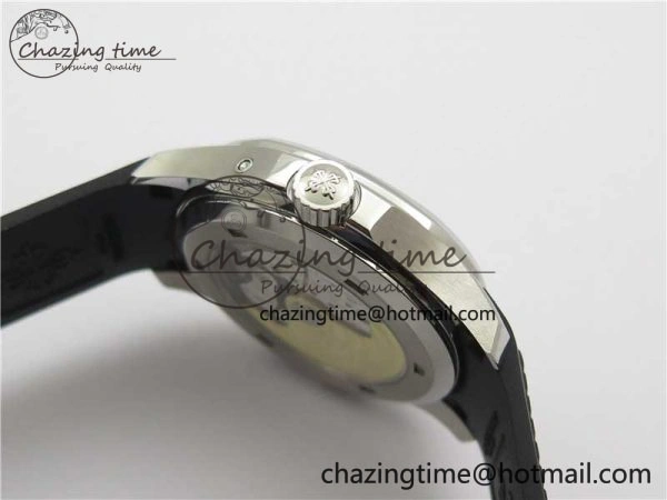 Aquanaut 5164A SS ZF 1:1 Best Edition Black Dial on Black Rubber Strap A ModernLook 8850