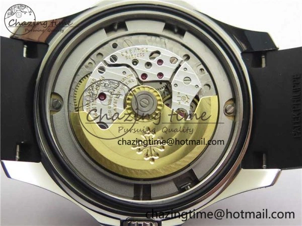Aquanaut 5164A SS ZF 1:1 Best Edition Black Dial on Black Rubber Strap A ModernLook 8850