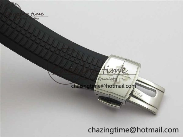 Aquanaut 5164A SS ZF 1:1 Best Edition Black Dial on Black Rubber Strap A ModernLook 8850