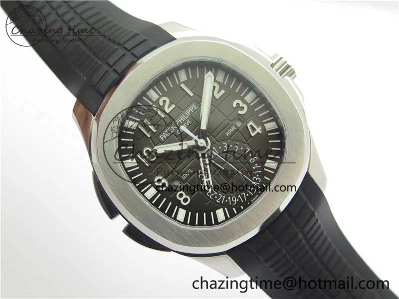 Aquanaut 5164A SS ZF 1:1 Best Edition Black Dial on Black Rubber Strap A ModernLook 8850