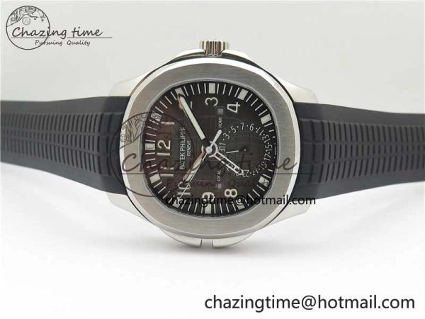 Aquanaut 5164A SS ZF 1:1 Best Edition Black Dial on Black Rubber Strap A ModernLook 8850