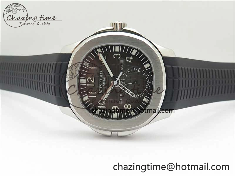 Aquanaut 5164A SS ZF 1:1 Best Edition Black Dial on Black Rubber Strap A ModernLook 8850