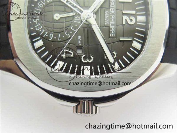 Aquanaut 5164A SS ZF 1:1 Best Edition Black Dial on Black Rubber Strap A ModernLook 8850