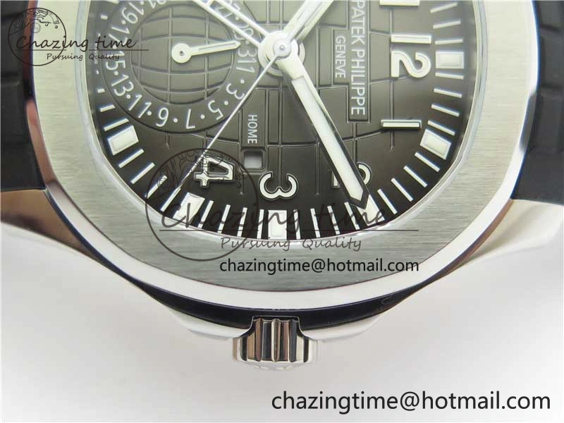 Aquanaut 5164A SS ZF 1:1 Best Edition Black Dial on Black Rubber Strap A ModernLook 8850