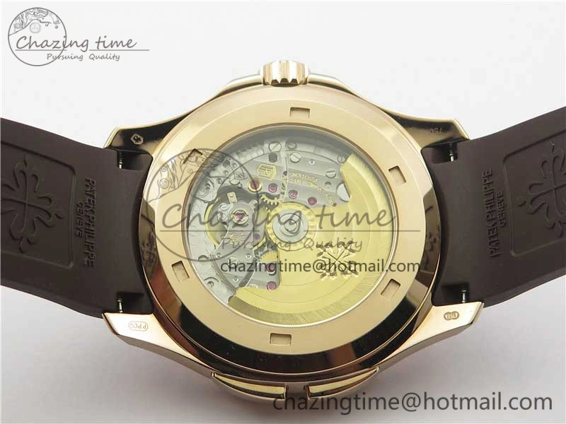 EasyCare Aquanaut 5164R RG GRF Best Edition Brown Dial on Brown Rubber Strap A324 V 8943