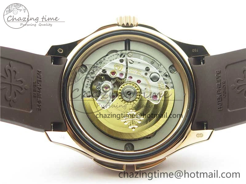 EasyCare Aquanaut 5164R RG GRF Best Edition Brown Dial on Brown Rubber Strap A324 V 8943