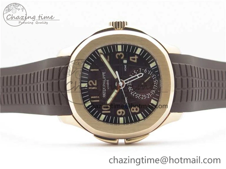 EasyCare Aquanaut 5164R RG GRF Best Edition Brown Dial on Brown Rubber Strap A324 V 8943