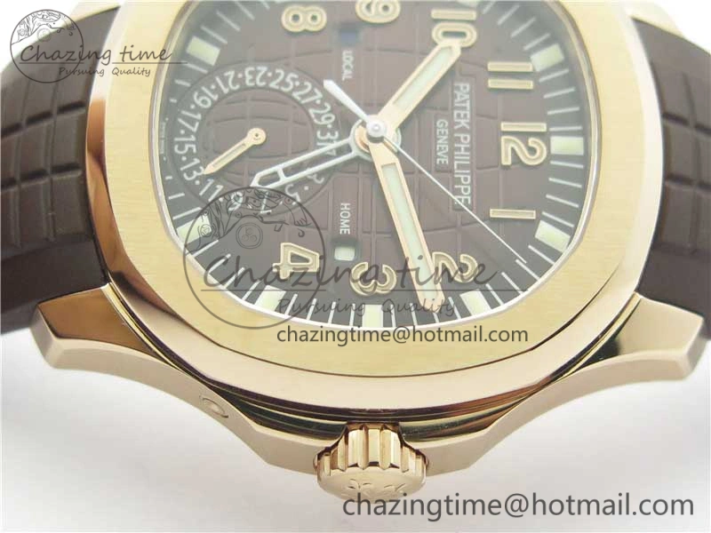 EasyCare Aquanaut 5164R RG GRF Best Edition Brown Dial on Brown Rubber Strap A324 V 8943