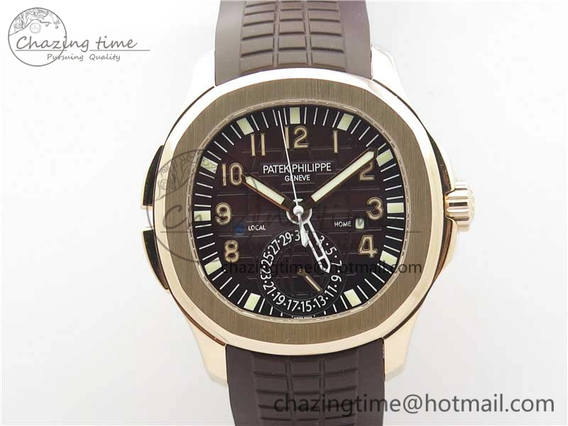 EasyCare Aquanaut 5164R RG GRF Best Edition Brown Dial on Brown Rubber Strap A324 V 8943