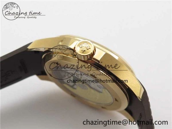 Aquanaut 5164R RG ZF 1:1 Best Edition Brown Dial on Brown Rubber Strap A Sporty 8849
