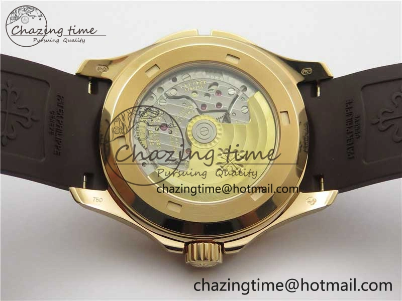 Aquanaut 5164R RG ZF 1:1 Best Edition Brown Dial on Brown Rubber Strap A Sporty 8849
