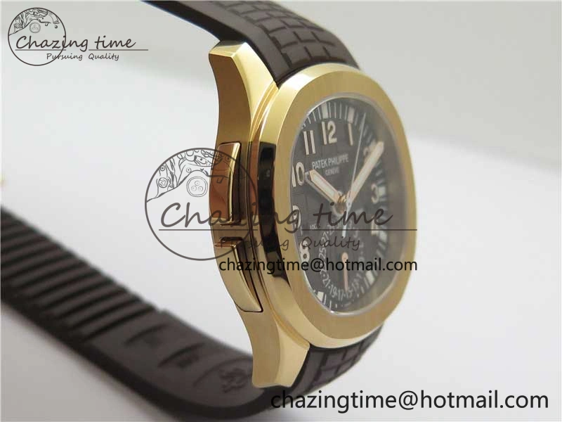 Aquanaut 5164R RG ZF 1:1 Best Edition Brown Dial on Brown Rubber Strap A Sporty 8849