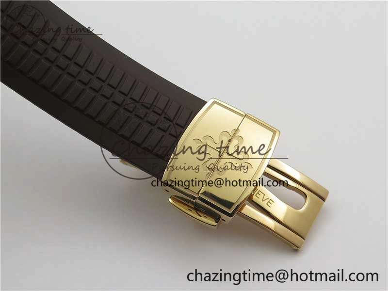 Aquanaut 5164R RG ZF 1:1 Best Edition Brown Dial on Brown Rubber Strap A Sporty 8849