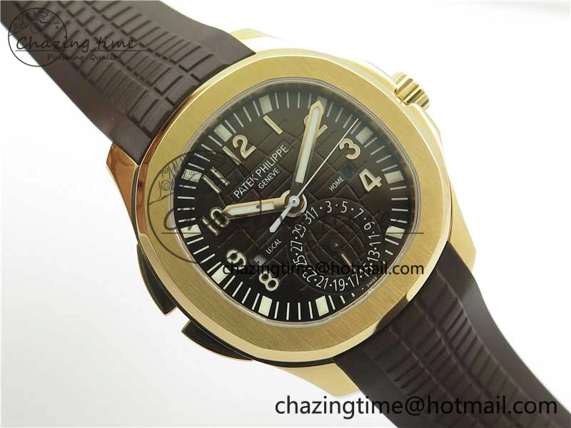 Aquanaut 5164R RG ZF 1:1 Best Edition Brown Dial on Brown Rubber Strap A Sporty 8849