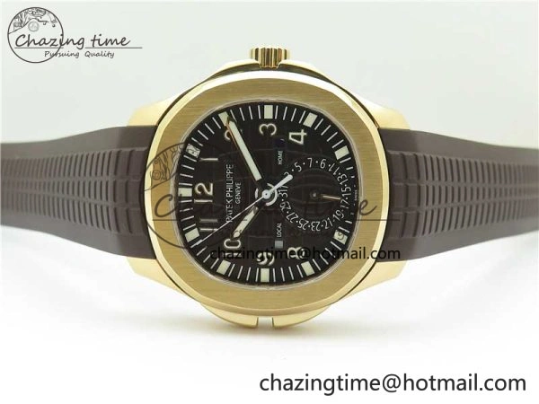 Aquanaut 5164R RG ZF 1:1 Best Edition Brown Dial on Brown Rubber Strap A Sporty 8849