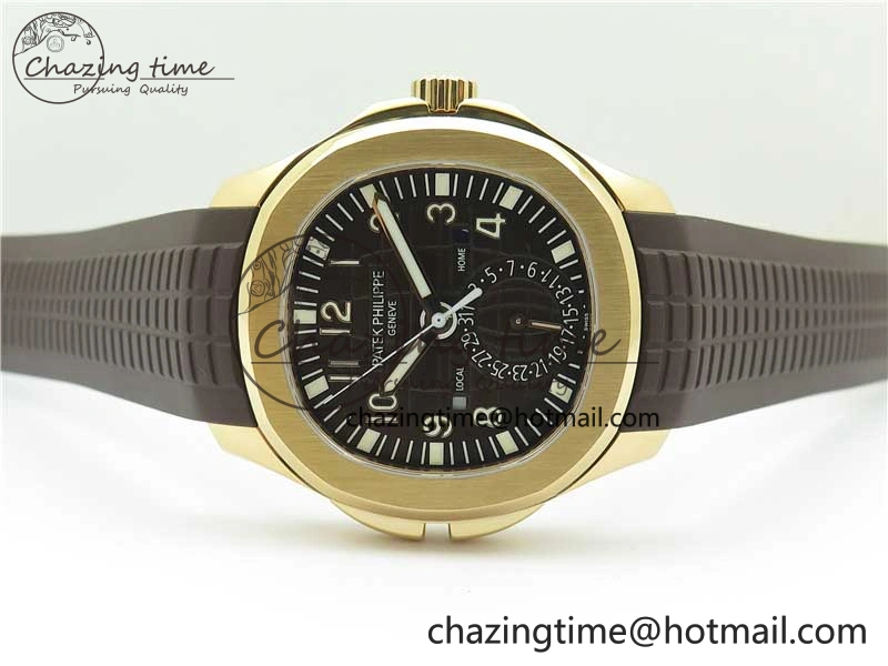 Aquanaut 5164R RG ZF 1:1 Best Edition Brown Dial on Brown Rubber Strap A Sporty 8849