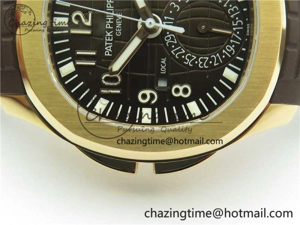 Aquanaut 5164R RG ZF 1:1 Best Edition Brown Dial on Brown Rubber Strap A Sporty 8849