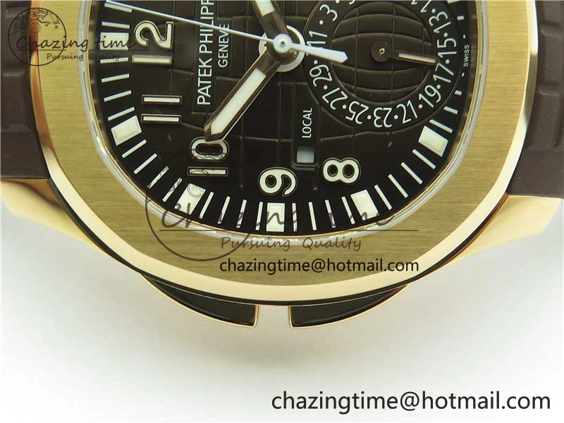 Aquanaut 5164R RG ZF 1:1 Best Edition Brown Dial on Brown Rubber Strap A Sporty 8849