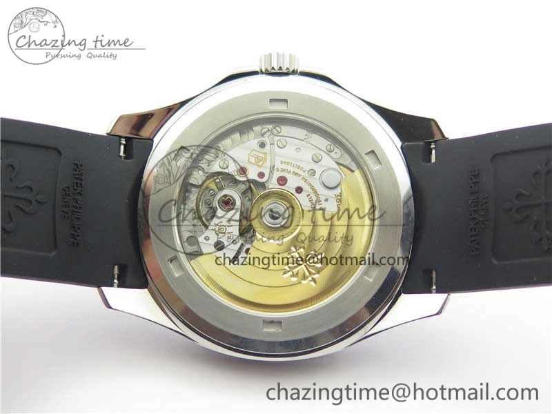 Aquanaut 5165A 38.5mm SS ZF 1:1 Best Edition Black Dial on Black Rubber Strap 324CS (Free box) Refined 8966
