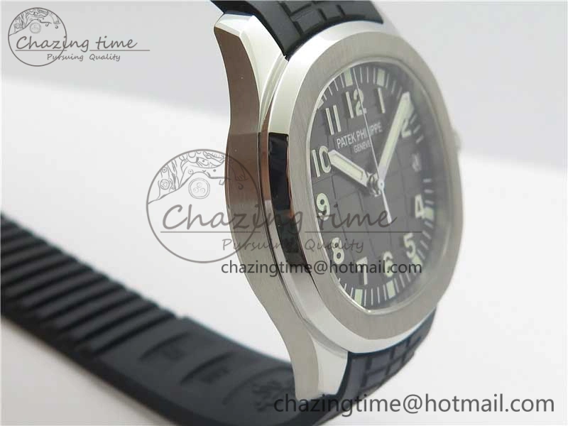Aquanaut 5165A 38.5mm SS ZF 1:1 Best Edition Black Dial on Black Rubber Strap 324CS (Free box) Refined 8966