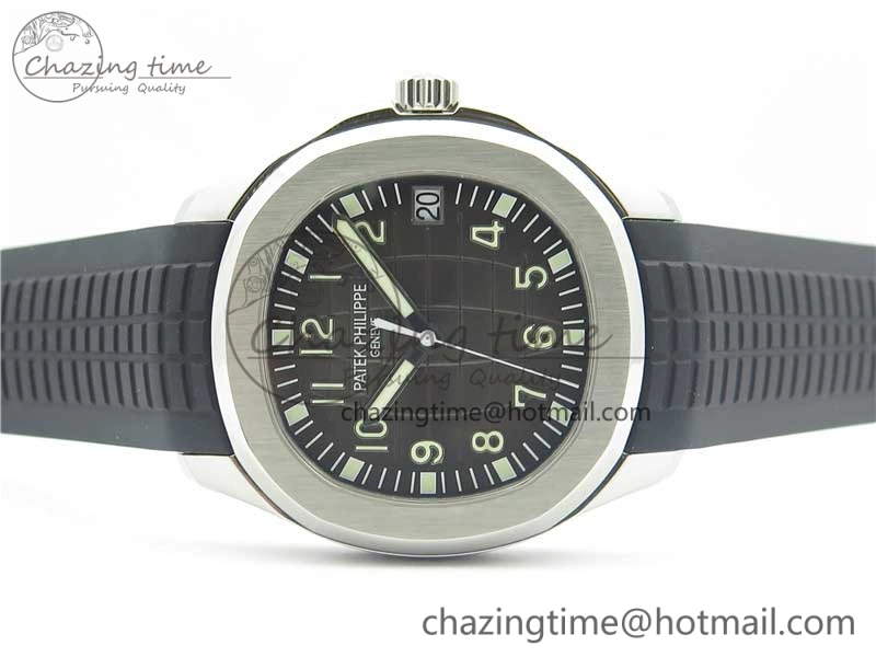 Aquanaut 5165A 38.5mm SS ZF 1:1 Best Edition Black Dial on Black Rubber Strap 324CS (Free box) Refined 8966