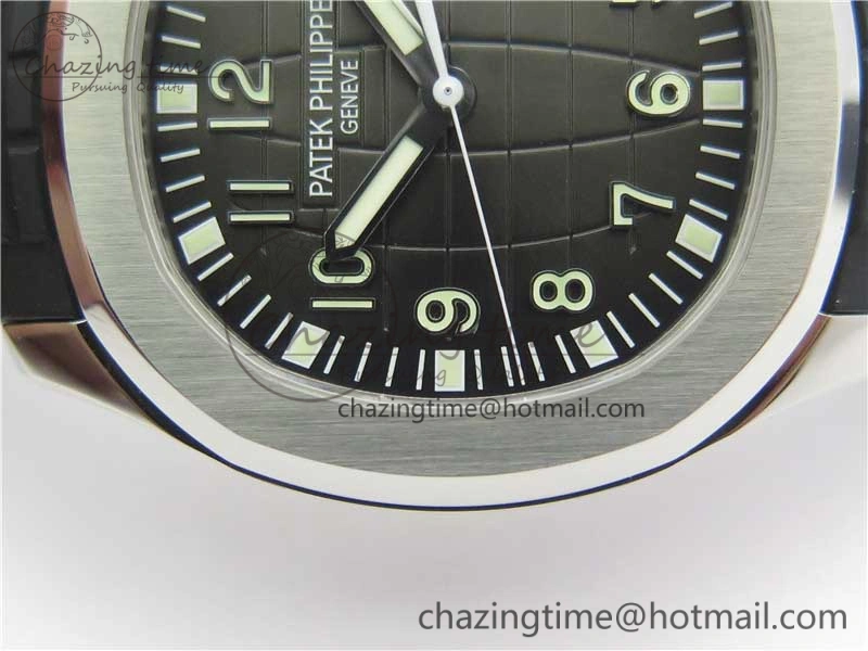 Aquanaut 5165A 38.5mm SS ZF 1:1 Best Edition Black Dial on Black Rubber Strap 324CS (Free box) Refined 8966