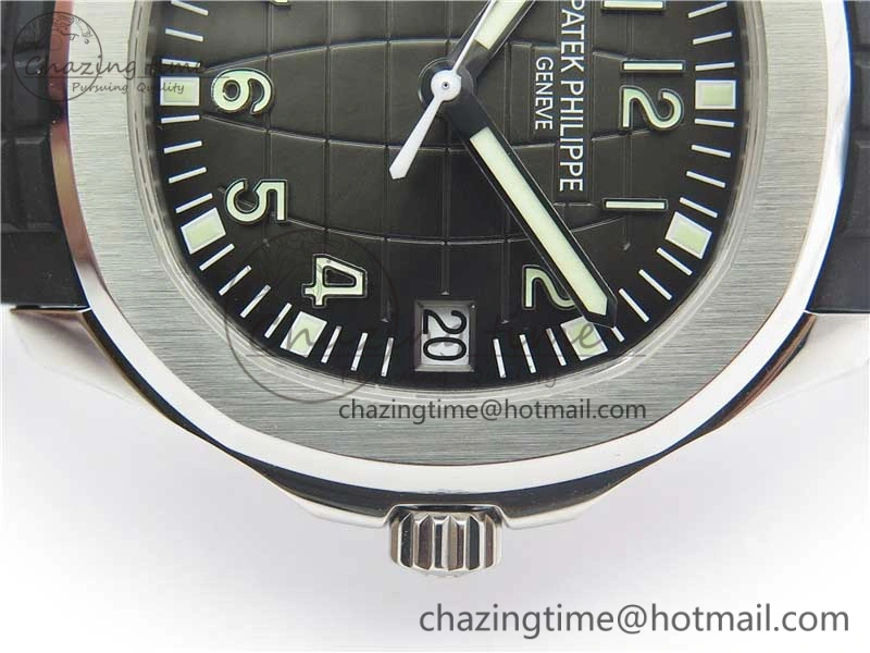 Aquanaut 5165A 38.5mm SS ZF 1:1 Best Edition Black Dial on Black Rubber Strap 324CS (Free box) Refined 8966