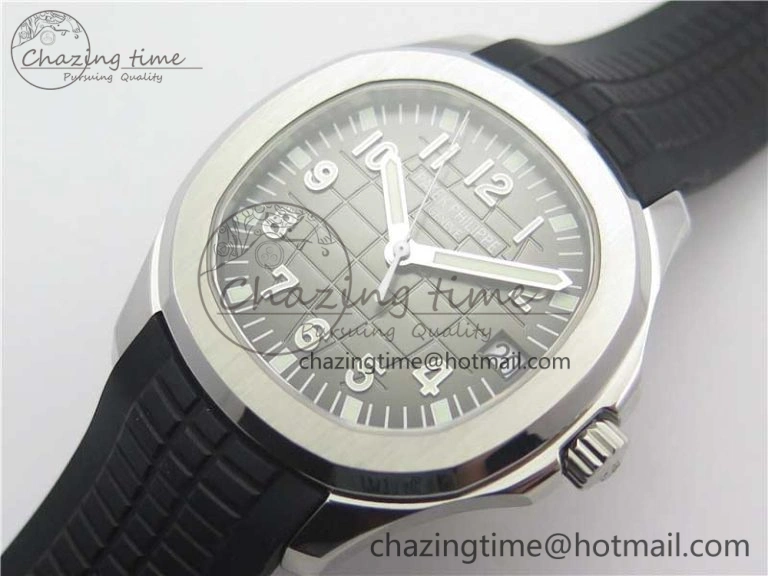 Aquanaut 5165A 38.5mm SS ZF 1:1 Best Edition Black Dial on Black Rubber Strap 324CS (Free box) Refined 8966