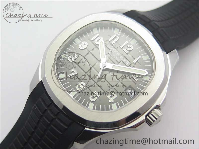 Aquanaut 5165A 38.5mm SS ZF 1:1 Best Edition Black Dial on Black Rubber Strap 324CS (Free box) Refined 8966
