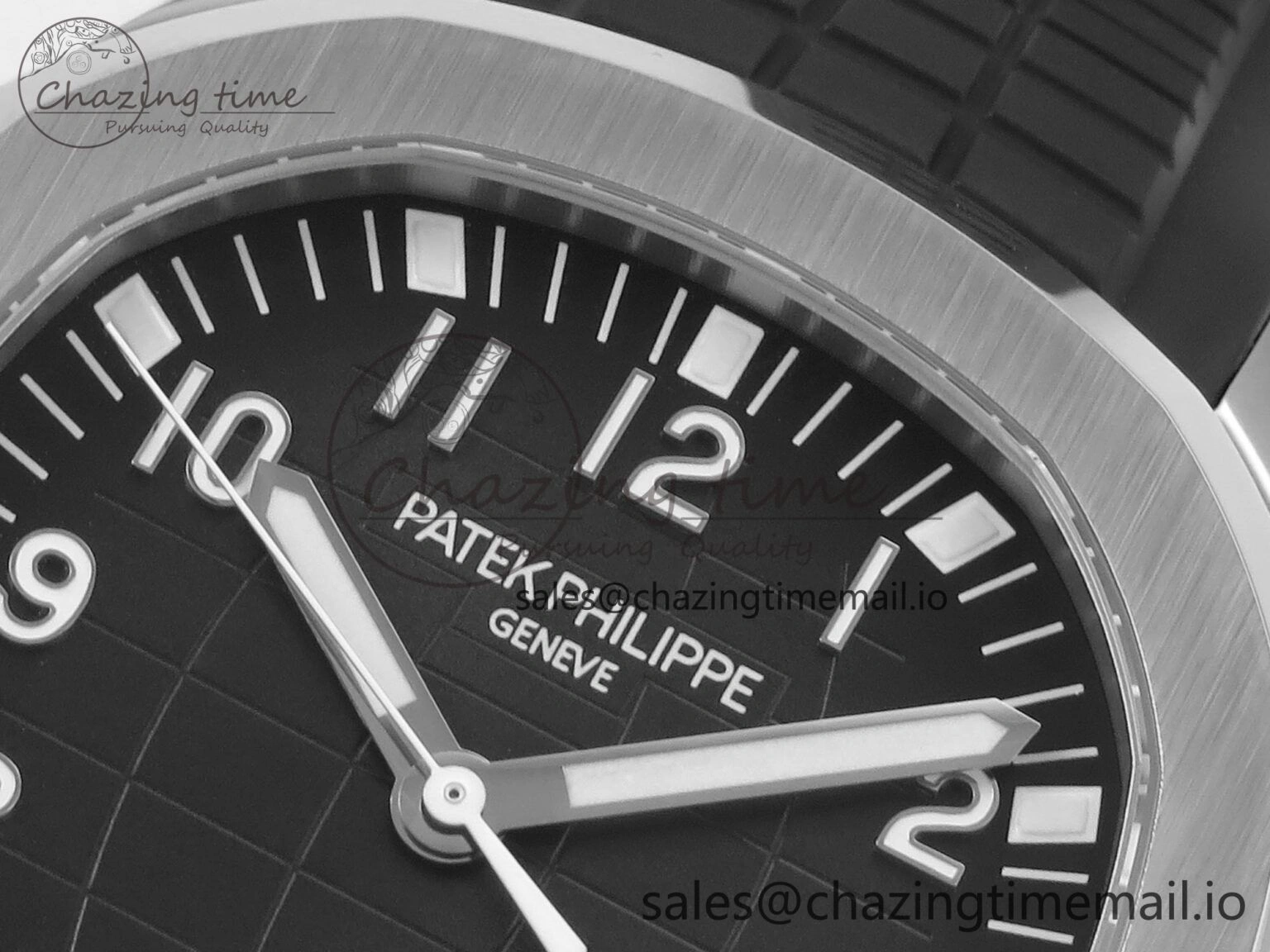 Aquanaut 5167 SS 3KF Best Edition Gray Dial on Black Rubber Strap A324 Super Clone V QuickDry 8679