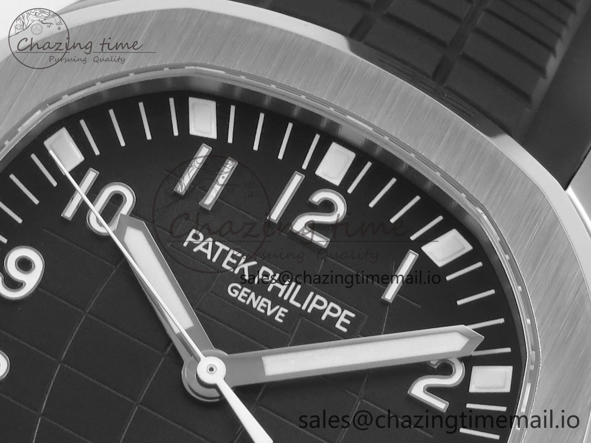 Aquanaut 5167 SS 3KF Best Edition Gray Dial on Black Rubber Strap A324 Super Clone V QuickDry 8679