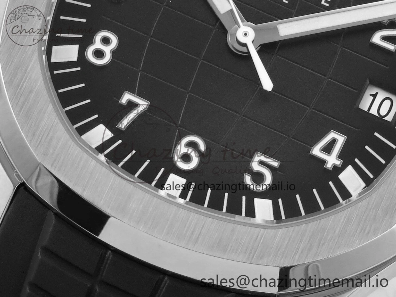 Aquanaut 5167 SS 3KF Best Edition Gray Dial on Black Rubber Strap A324 Super Clone V QuickDry 8679