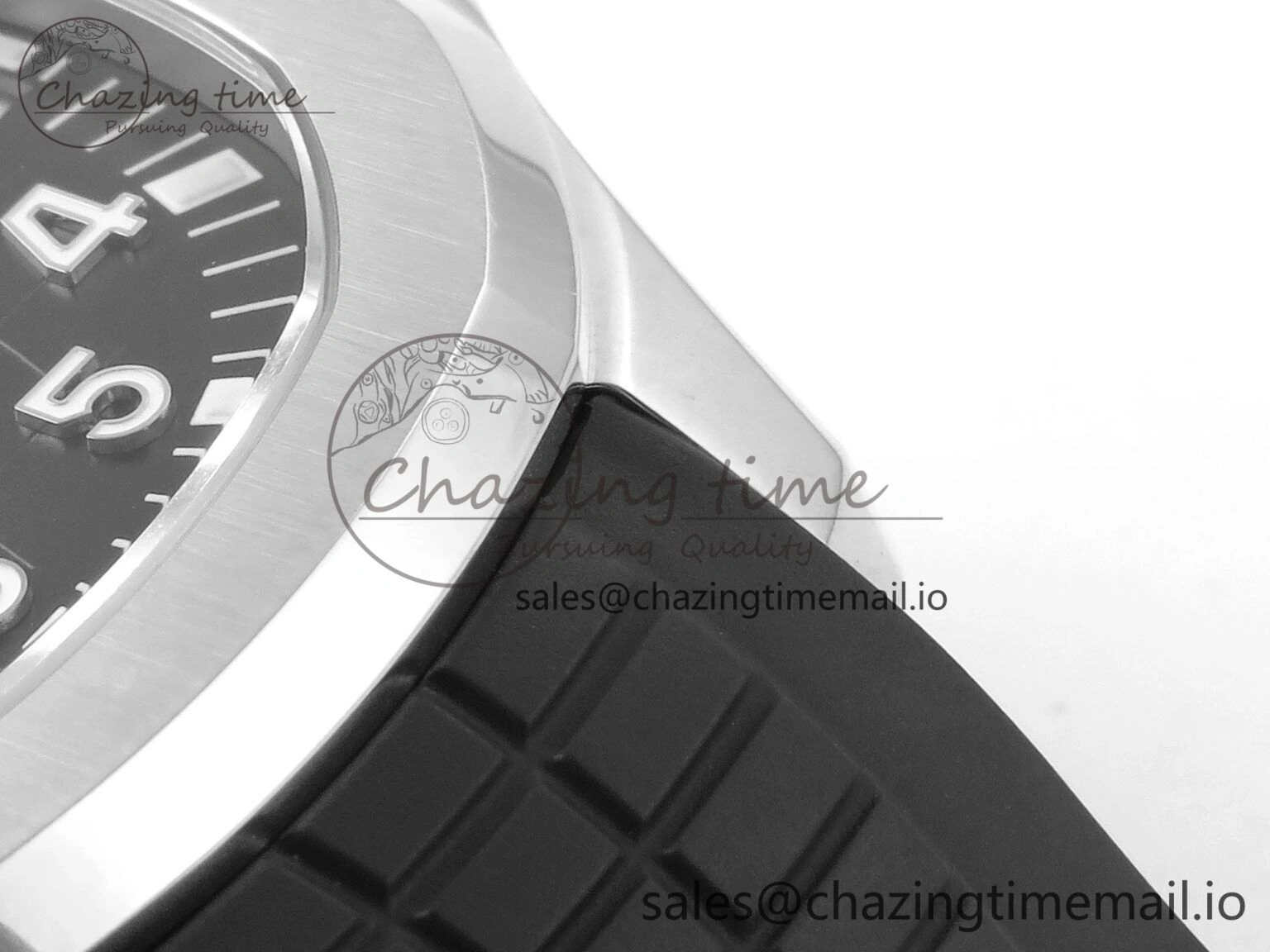 Aquanaut 5167 SS 3KF Best Edition Gray Dial on Black Rubber Strap A324 Super Clone V QuickDry 8679
