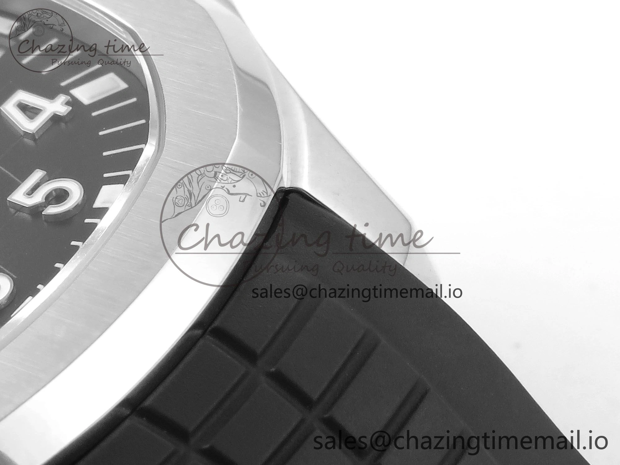 Aquanaut 5167 SS 3KF Best Edition Gray Dial on Black Rubber Strap A324 Super Clone V QuickDry 8679