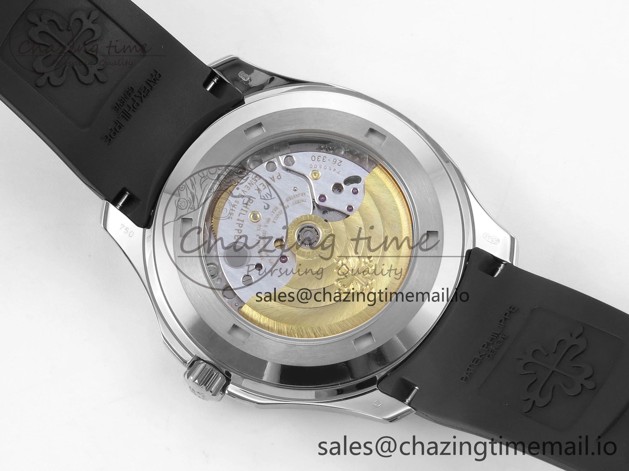 Aquanaut 5167 SS 3KF Best Edition Gray Dial on Black Rubber Strap A324 Super Clone V QuickDry 8679